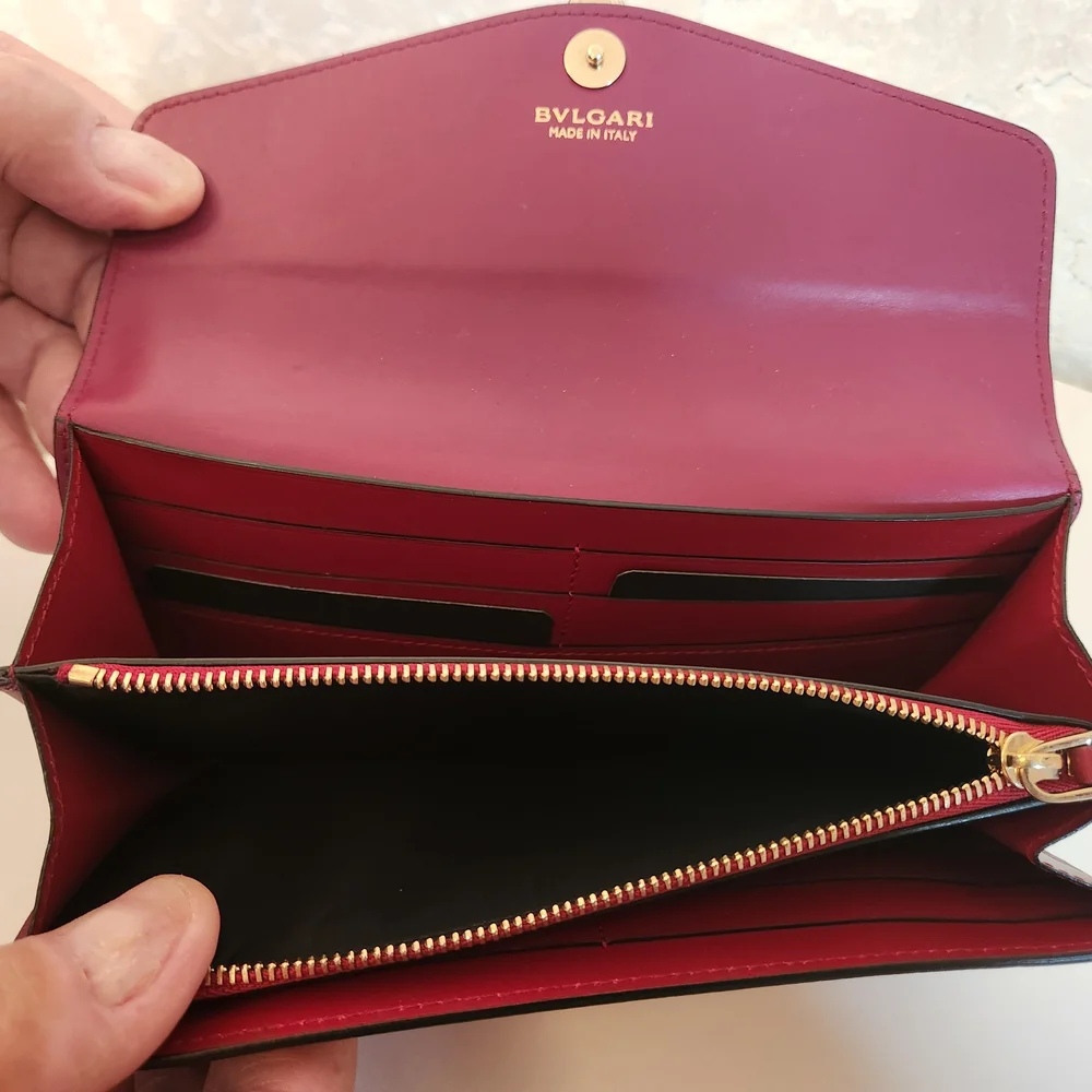 Bulgari Magenta Shoulder Bag with Iconic Clasp